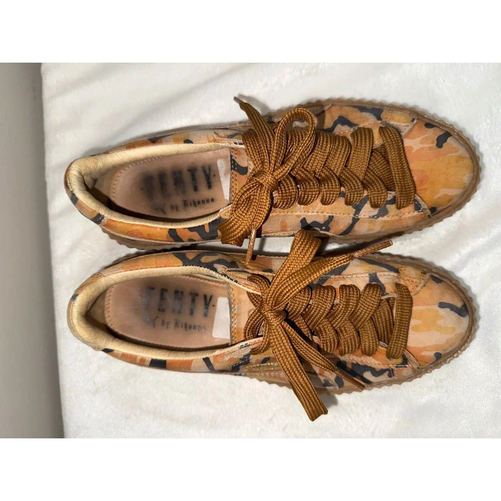 Puma Fenty Rihanna Creeper Camo Platform Sneakers Women's 8.5 EU39 Streetwear